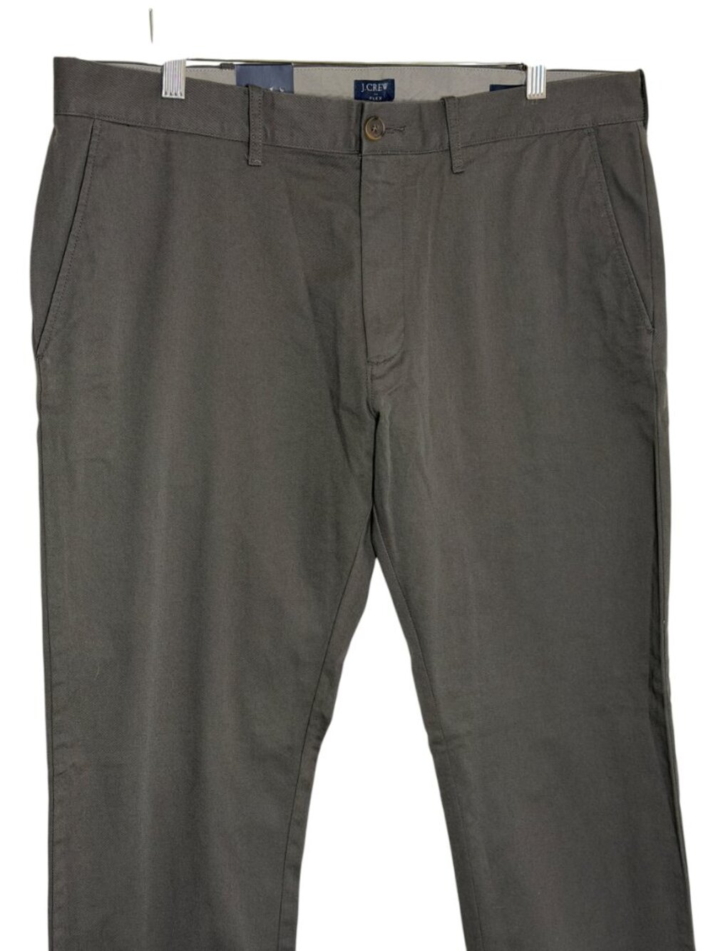 J Crew Factory Flex Slim Pants Chinos Mens Gray 35 x 32 NWT - Picture 2 of 8